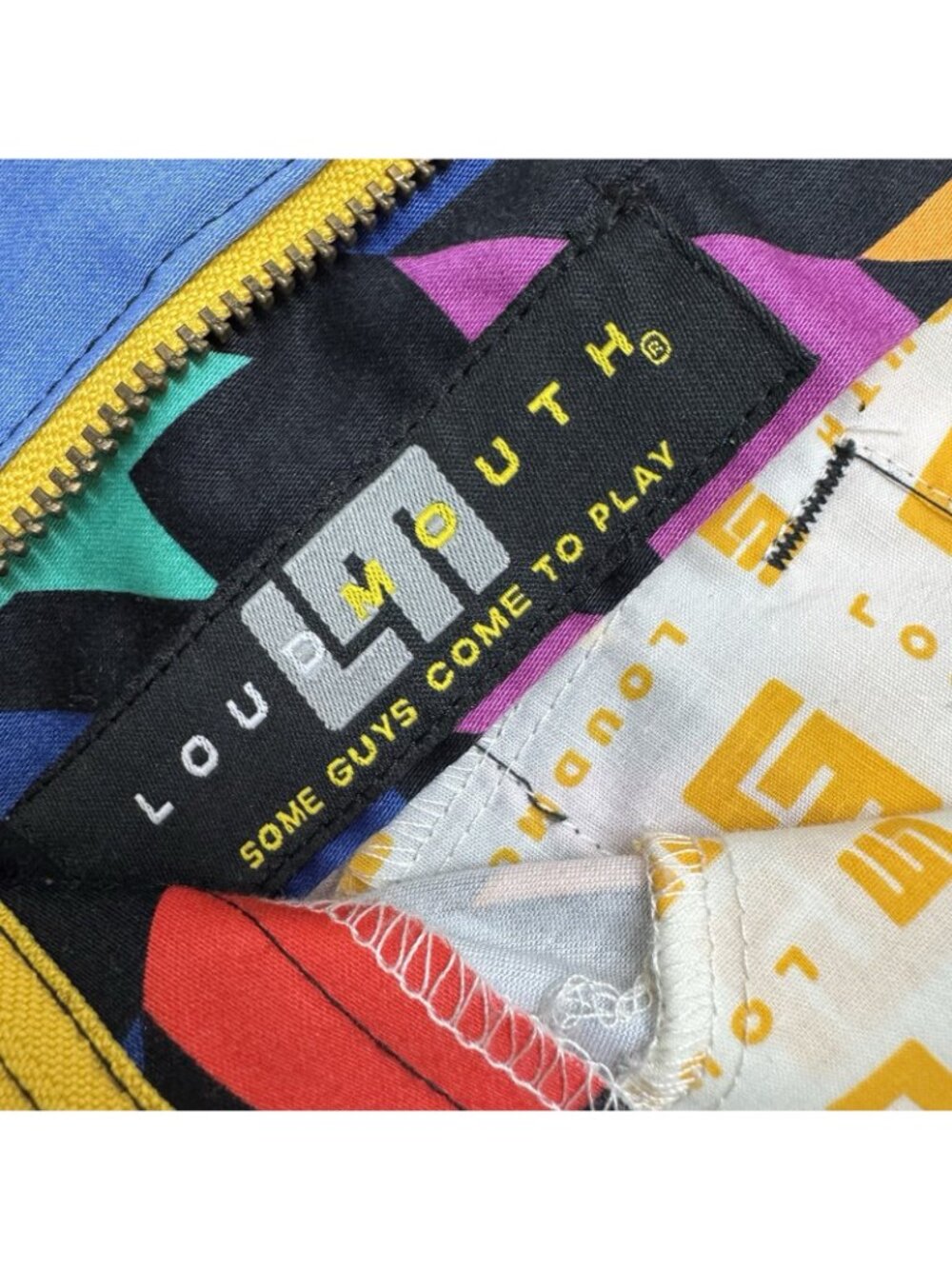 Loudmouth Razzle Dazzle Mens Golf Pants 36 X 29.5 Colorful Herringbone Print - Picture 8 of 14